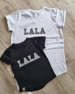 T-shirt biały „LALA”