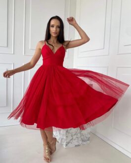 Sukienka BELLA czerwona