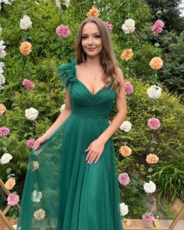 Sukienka Loren Zielona brokatowa