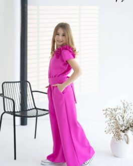 ZIP – kombinezon dziewczęcy w kolorze fuksji